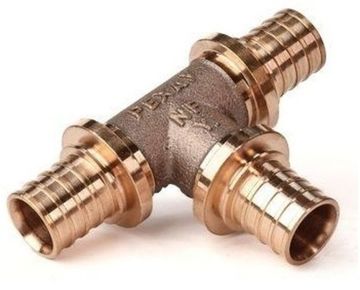 Тройник Рехау RX+ 20-20-20 равнопроходный бронза (арт. 14570323001)