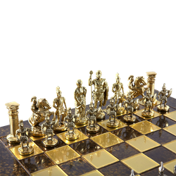 Manopoulos Шахматы подарочные металлические "Греко-Романский Период"