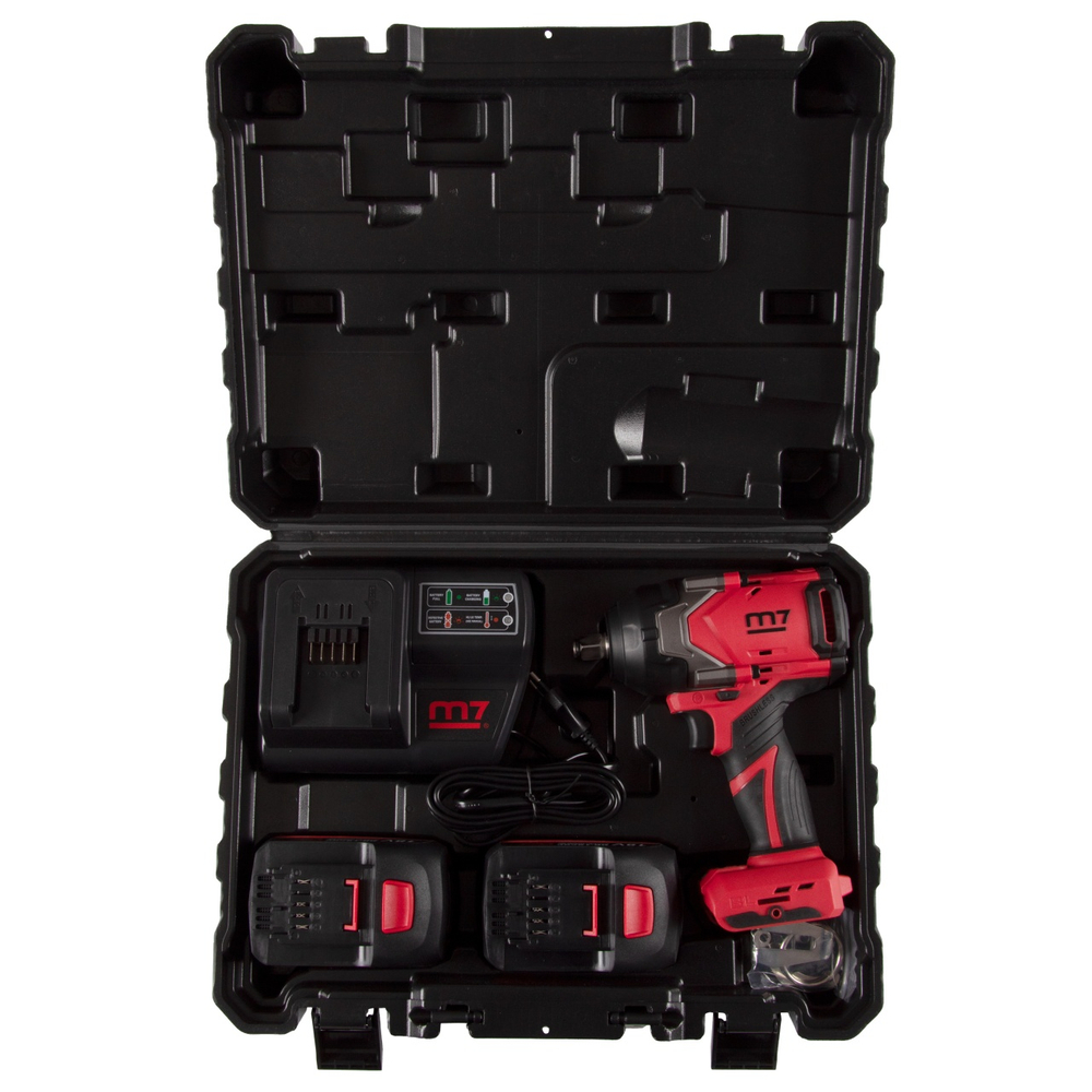 Гайковерт аккумуляторный ударный 1/2", 1600 Нм, 18 В MIGHTY SEVEN DW-406A