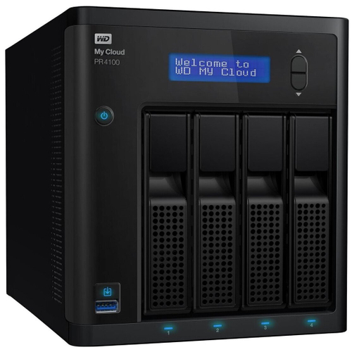 Сетевое хранилище Western Digital My Cloud Pro Series PR4100 16 TB (WDBNFA0160KBK) черный