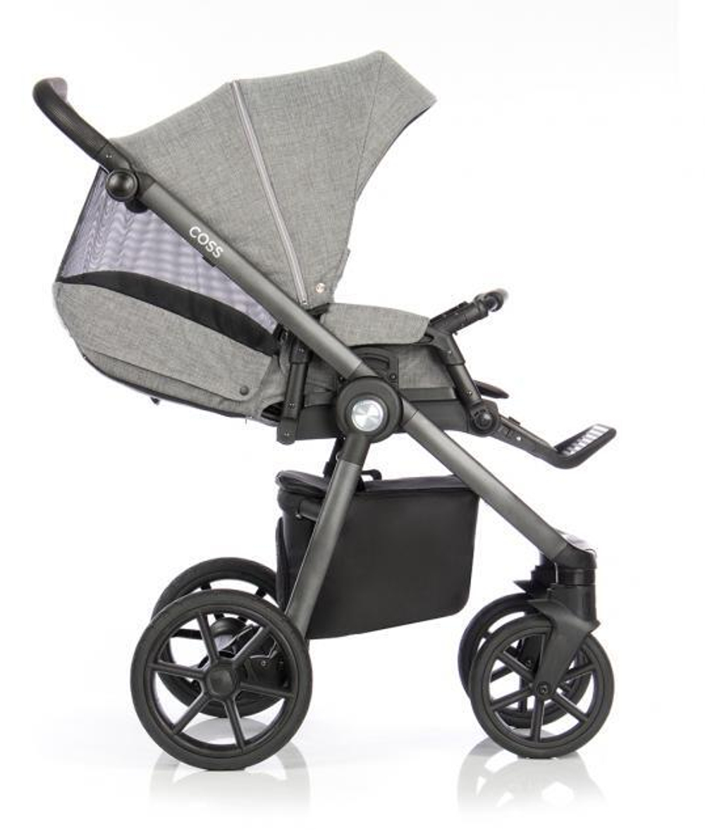 Детская коляска Roan Coss 2 в 1 New 2021 Titanium (Серый)