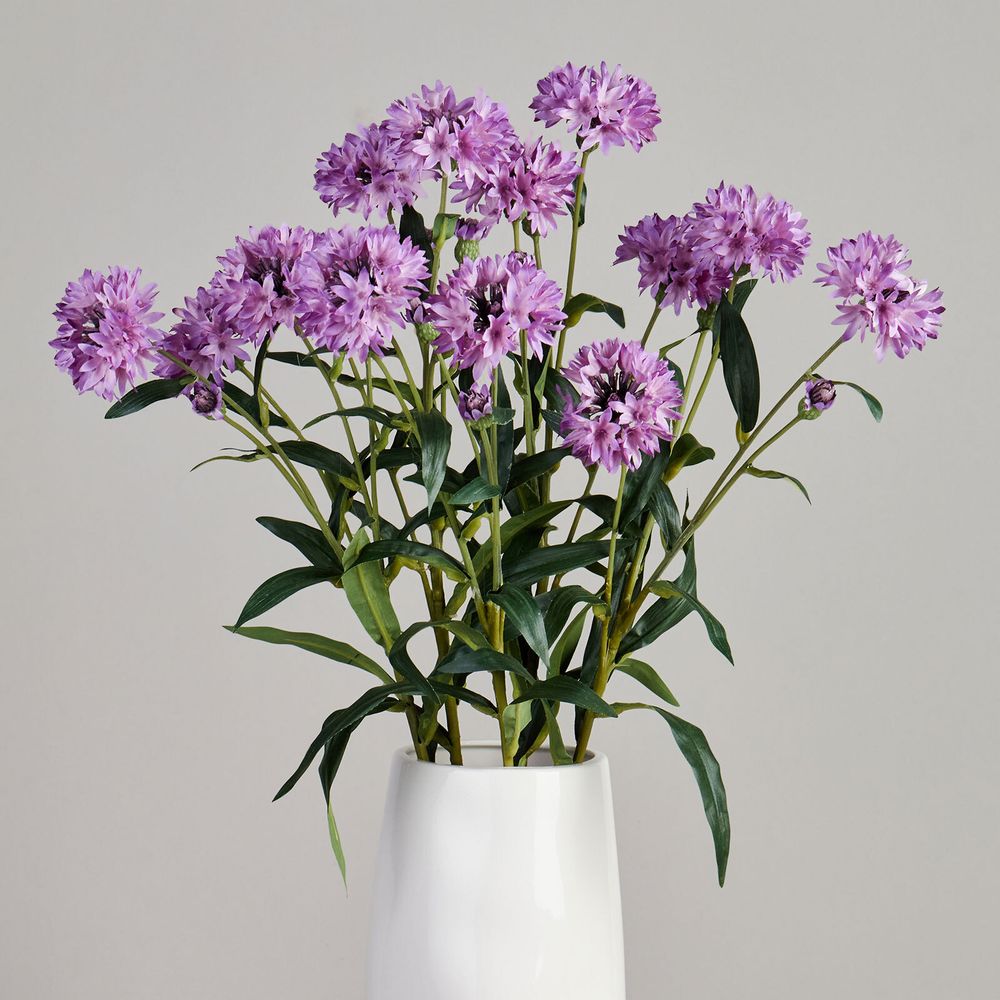 ЦВЕТОК ИСКУССТВЕННЫЙ "ВАСИЛЕК" ВЫСОТА=64СМ. (МАЛ=24 ШТ/КОР=96ШТ.)