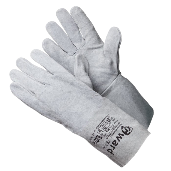 Краги GWARD Extra, из спилка, серого цвета, без подкладки