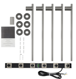 Полотенцесушитель электрический встраиваемый WONZON & WOGHAND DORTMUND, Брашированный никель (WW-A365-BR)