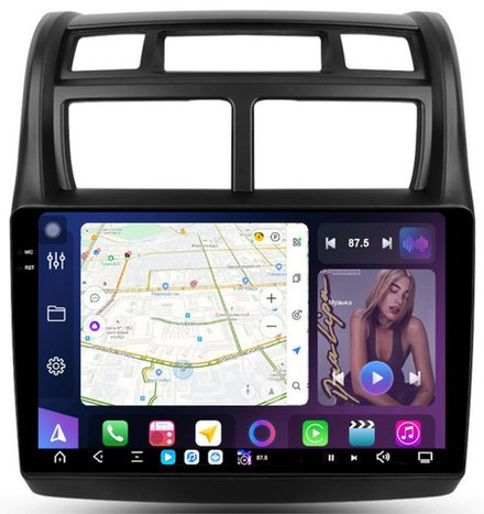 Магнитола для KIA Sportage 2 2008-2010 - FarCar GX023M монитор 9.5" 2K QLED на Android 14, TS20, 6+128Гб, CarPlay, 4G SIM-слот