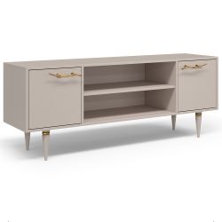 Тумба под ТВ Арт Колор matte 155см Классик Голд Серый агат матовый