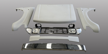 Ретро обвес для Toyota Land Cruiser 90 LC 95 1998-2003+ Крузак Крузер Retro переделка