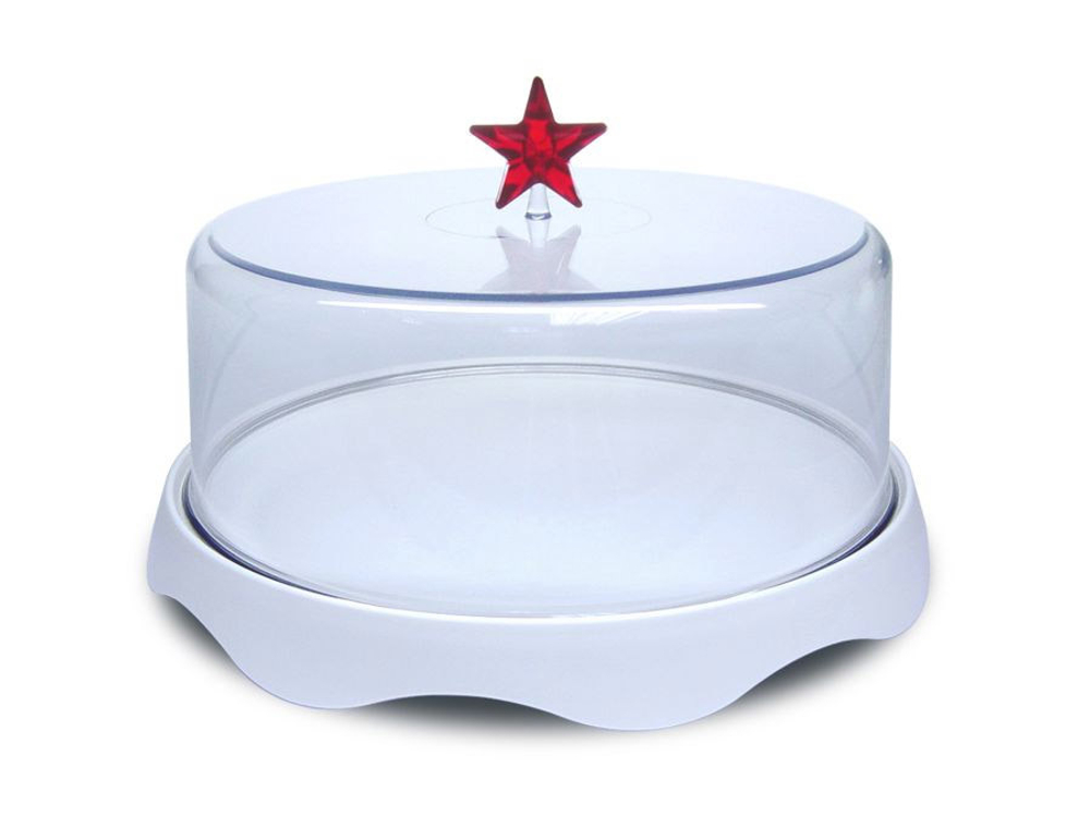 Тортовница подарочная merry tray средняя белая