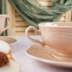 Бульонная пара 315 мл d 11,8 см h6,3 см Aristocrat Peach Tea Noble [1]