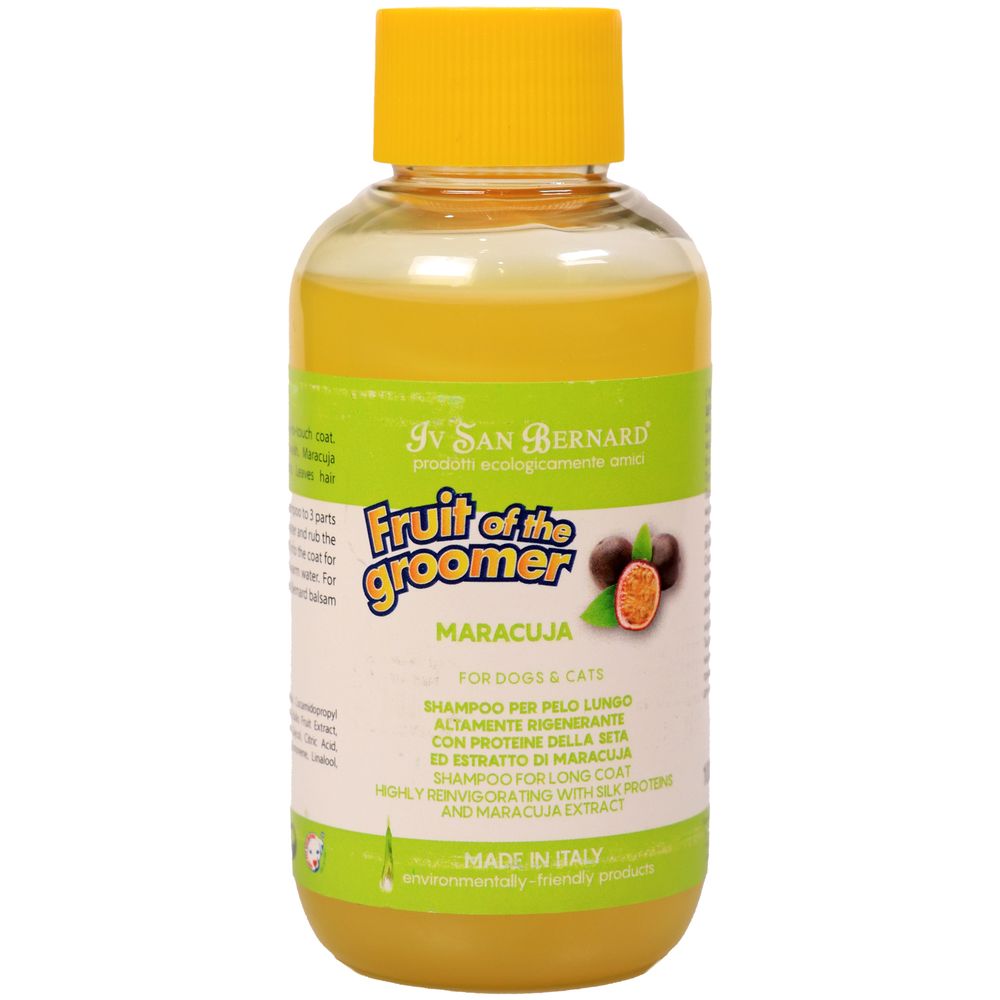 Шампунь Iv San Bernard Fruit of the Groomer Maracuja для длинной шерсти с протеинами 100 мл