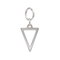 Треугольник - подвеска на серьги из серебра 925 пробы