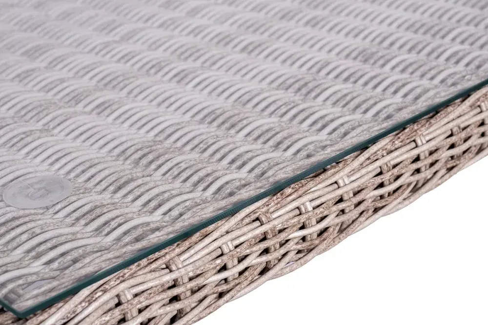 "Катания" обеденная группа плетеная на 6 персон, цвет бежевый