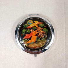 Ручное зеркало "Иван-царевич и Жар-птица"  (худ. роспись Палех)