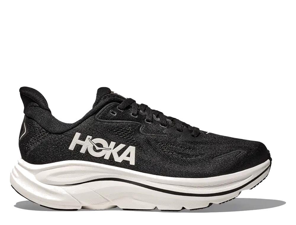 Кроссовки для бега мужские Hoka Clifton 10 Wide M Черно-Белый