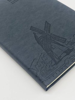 Блокнот 112 л. В5 25*17,5 см лин. т.серый (7674-7)