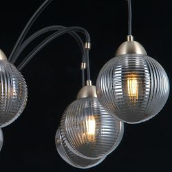 Люстра на штанге ILLUMICO  IL0433-8PSQ-79 BK AB