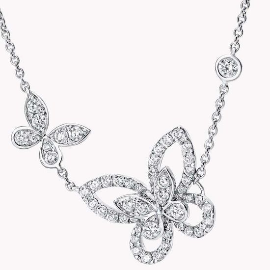 Колье Graff Double Butterfly Silhouette Diamond Pendant