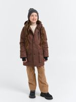 Парка демисезонная "Молочный шоколад" 7+