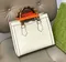 Зеленая сумка Gucci Diana маленького размера белый