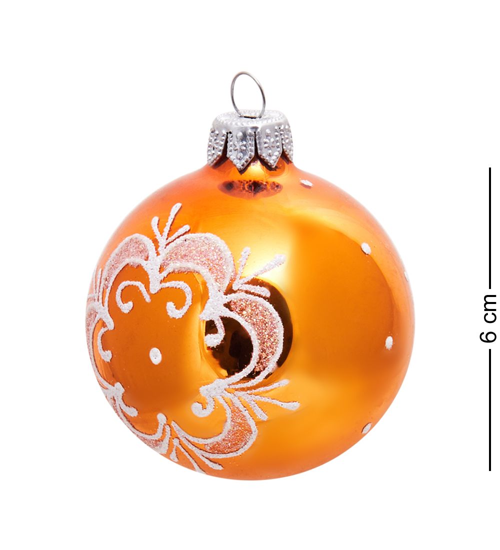 Элита НФШ-1378/5 Набор ел.украшений Шар 3шт «Снежинка» 65 мм