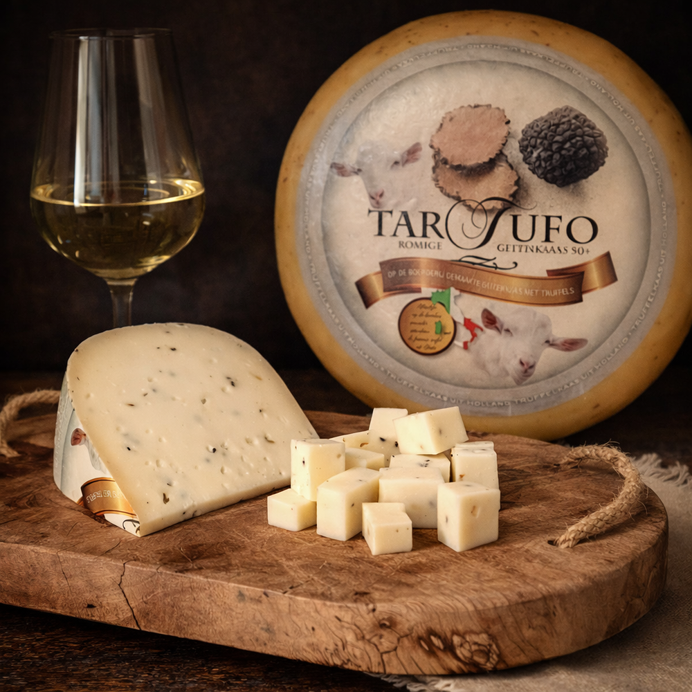 Сыр козий полутвердый с черным трюфелем, Tartufo, 250 гр