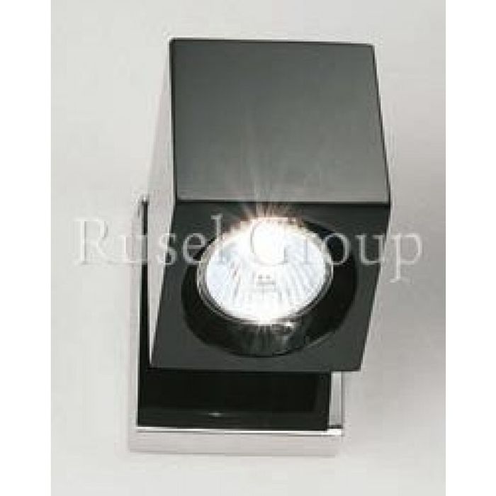 Настенно-потолочный светильник Fabbian Cubetto Black Glass D28 G03 02