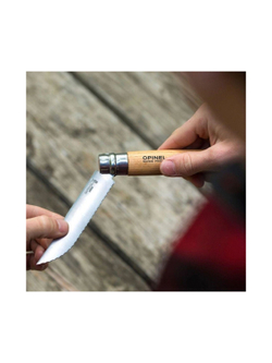 Нож Opinel №12, нержавеющая сталь, рукоять из бука, серрейторная заточка, 002441