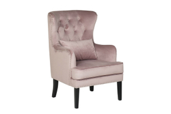 Кресло с подушкой Garda Decor Rimini пыльная роза RIMINI-2K-ПЫЛ/РОЗ-Н-Йорк40