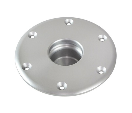 Основание стойки столешницы палубное 178х45х80 мм врезное,алюминий