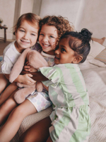 Пижама для девочки Next AC0-790, 3 шт., Сиреневый, Салатовый, Белый