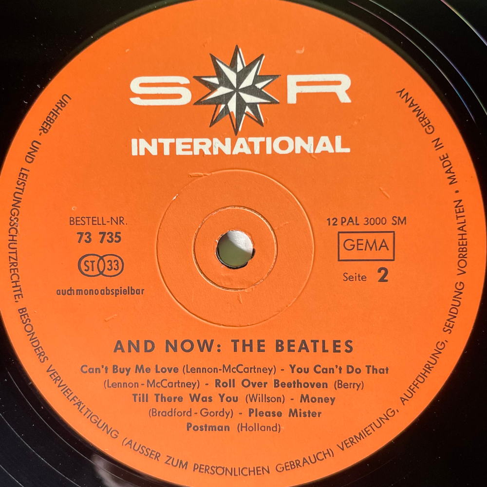 The Beatles ‎– And Now: The Beatles (Германия 1966г.)