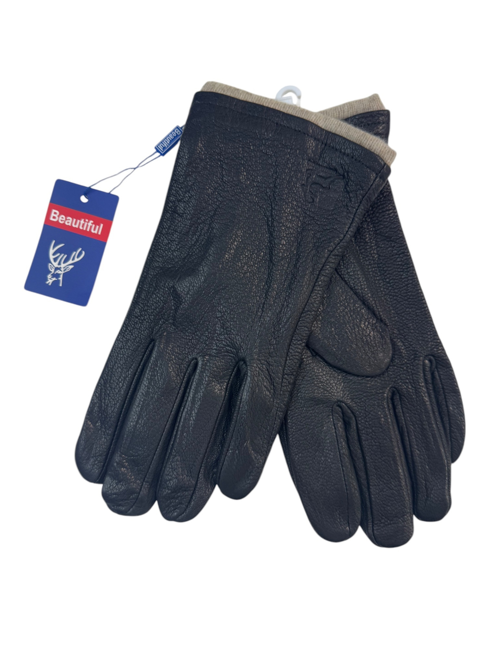 Перчатки. Мужские. Материал верха: Кожа оленя. Подклад: Шерсть-трикотаж. 5 шт в упаковке.