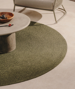 Despas Зеленый круглый ковер из синтетических волокон