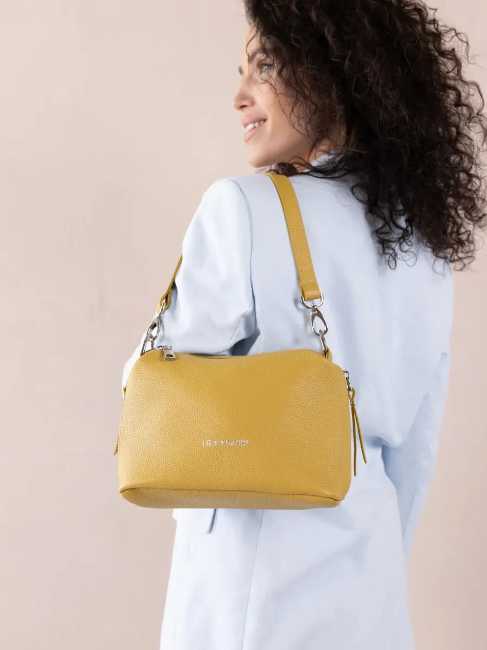 Сумка через плечо маленькая клатч натуральная кожа