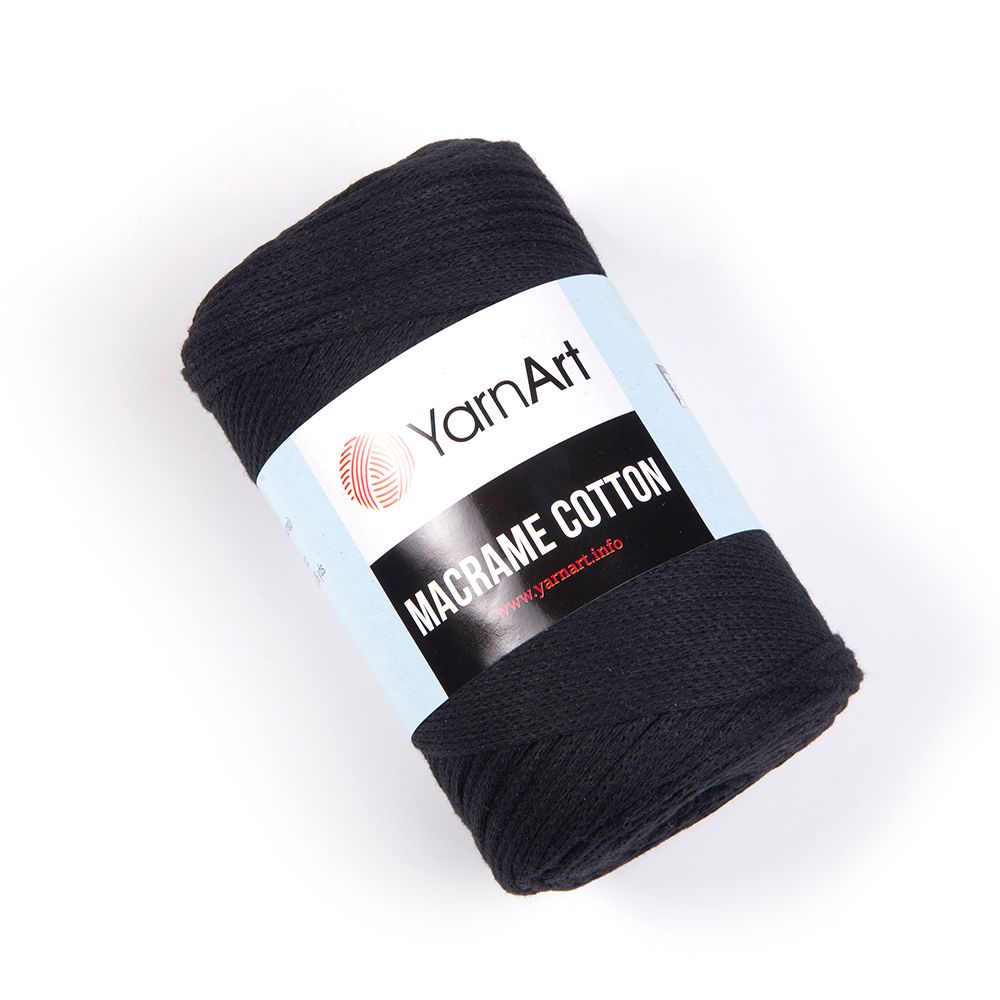 Пряжа YarnArt Macrame Cotton, Черный