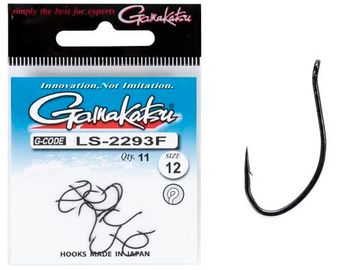 Крючки Gamakatsu LS-2293F NEW LABEL EYED HOOKS BLACK разм. 12 11шт.