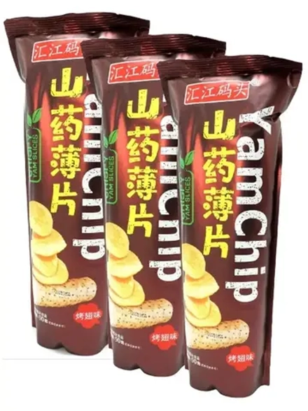 Чипсы из ямса со вкусом крылышек на гриле 90 г * 3 шт