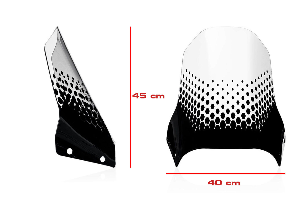 WS362CL CNC RACING ADVENTURE WINDSCREEN (DSRT X)