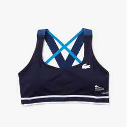 ТОП теннисный Lacoste SPORT Criss-Crossing Straps Sports Bra - небесный