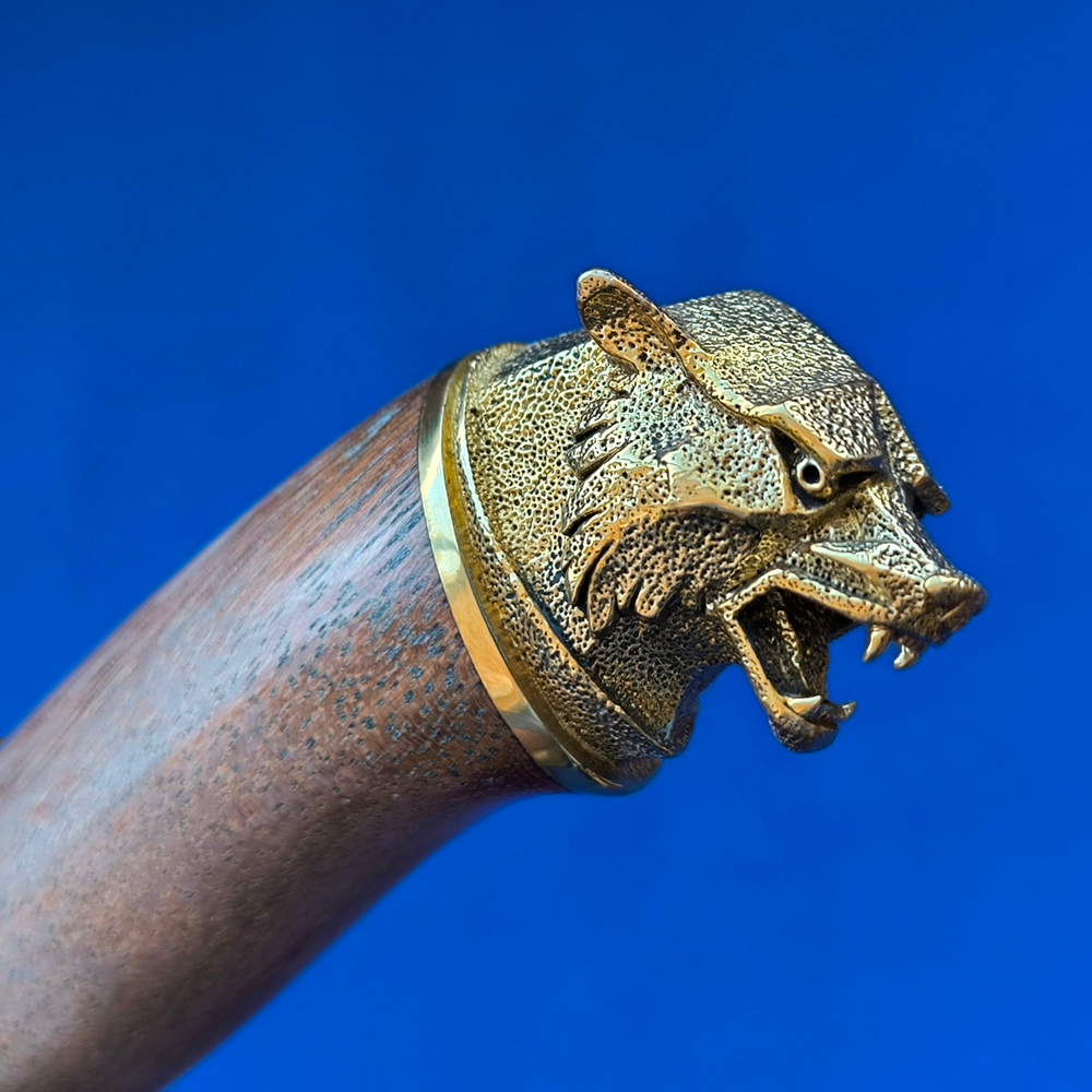 Подарочный нож Кадет Дамаск, литьё латунь