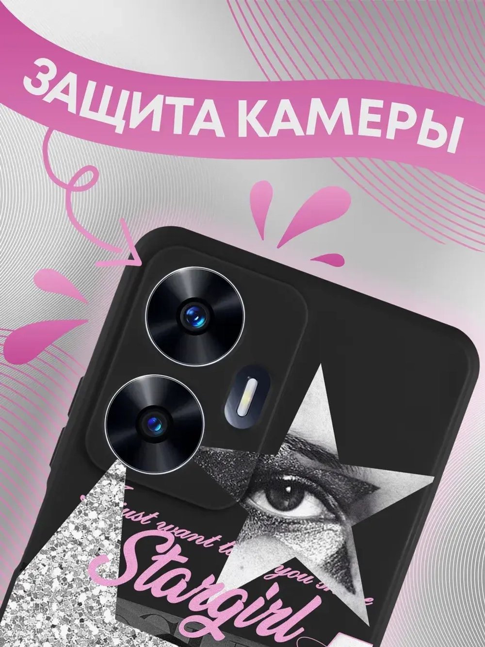 Чехол на Realme C55 с принтом