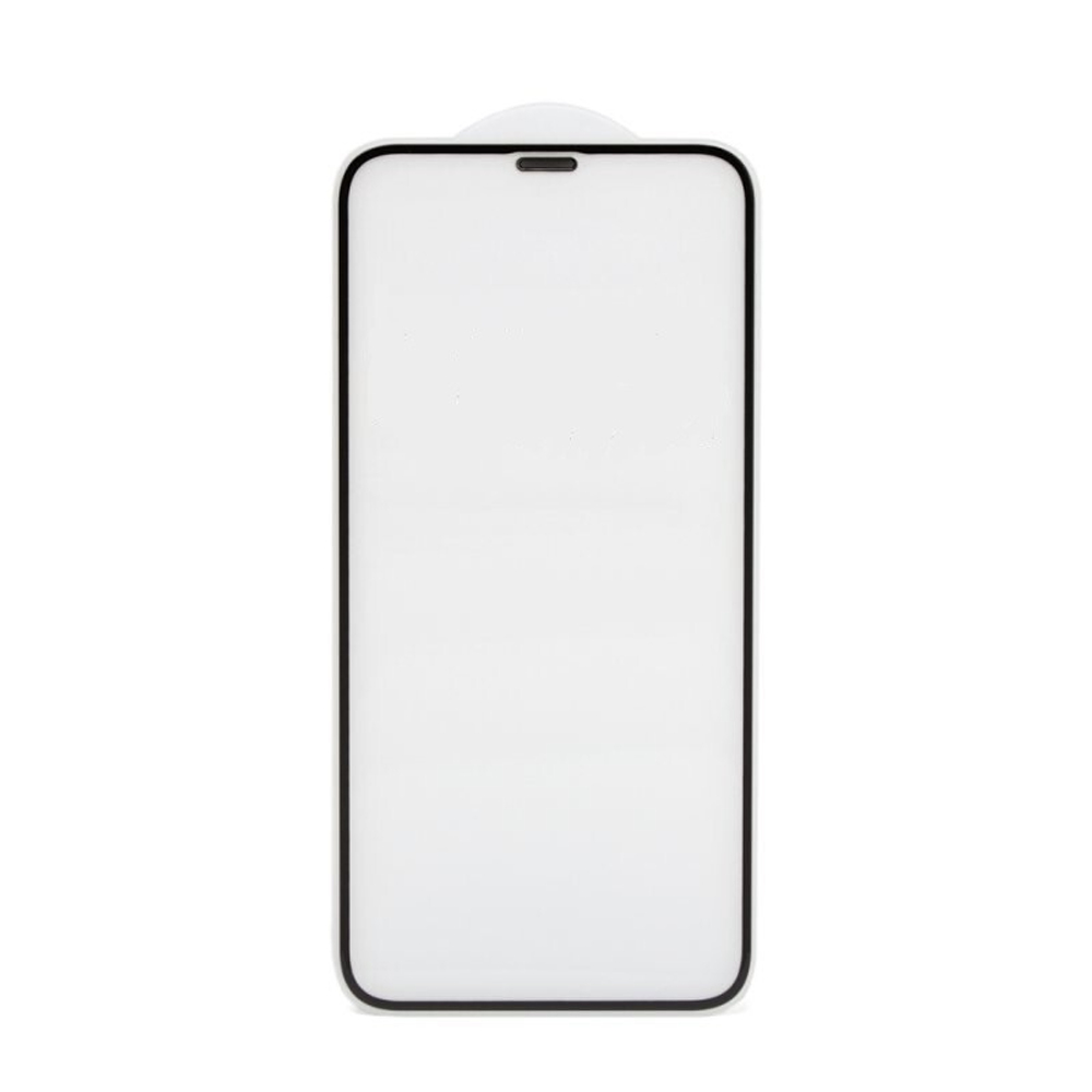 Защитное стекло iPhone с сеточкой динамика XR/11 (черный)  тех.упаковка