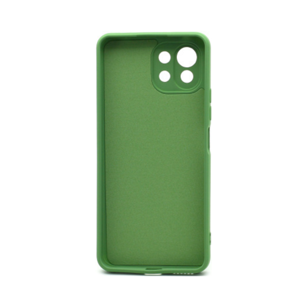 Силиконовый матовый чехол Silicone Case NEW ERA для Xiaomi 11 Lite 5G NE, зеленый