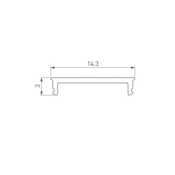 Экран SL-SLIM15-H10-W14-3000 OPAL (Arlight, Пластик) 065381