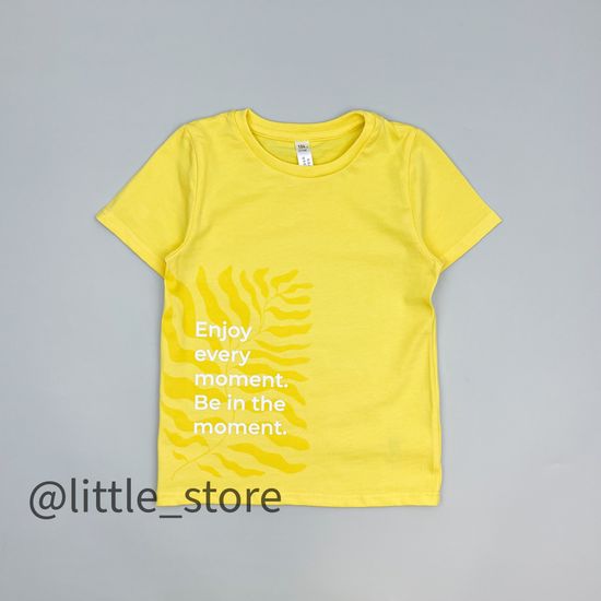 Футболка хлопковая "One love" Желтая