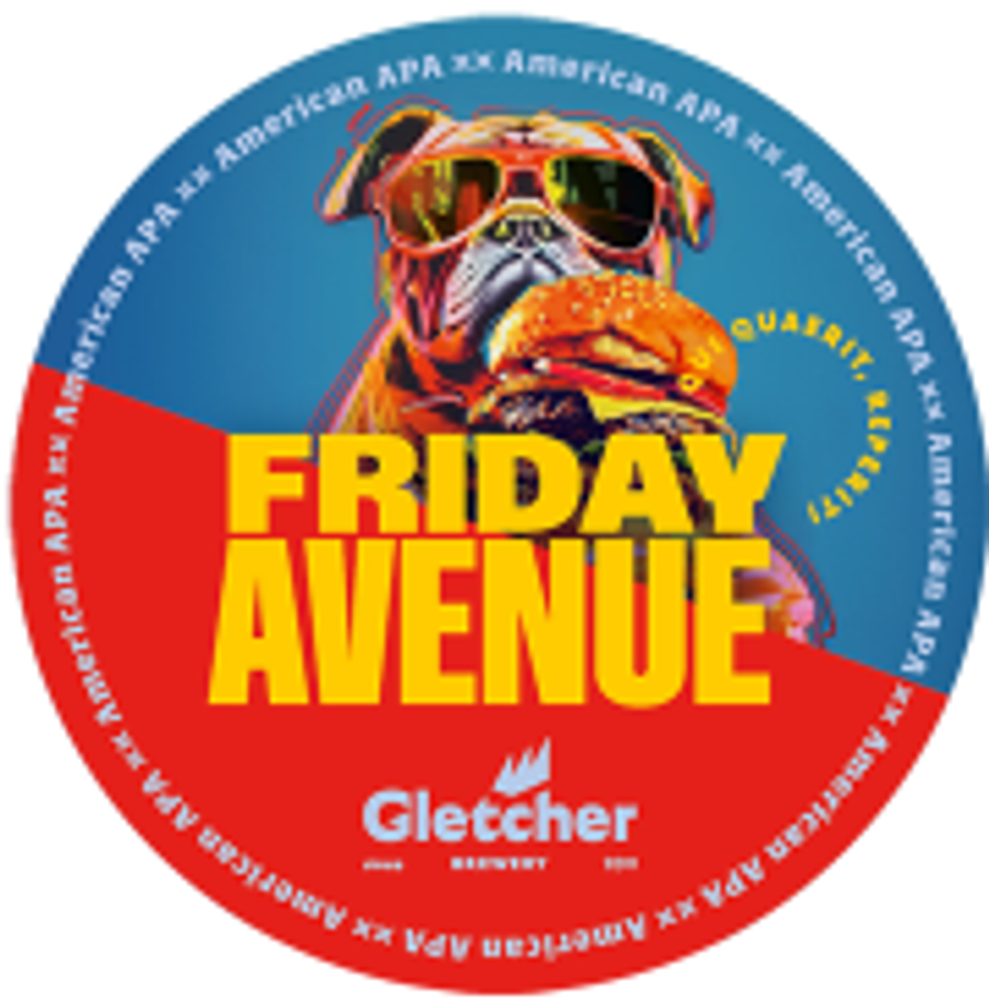 Пиво Глетчер Фрайдей Авеню Американский Пэйл Эль / Gletcher Friday Avenue American Pale Ale 20л - кег