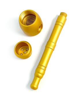 Tesla Pipe Gold 10 СМ Курительная трубка из авиационного алюминия