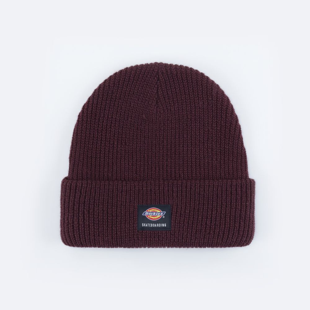 Шапка Dickies Skateboarding Flip-Up Beanie (maroon)