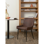 Стул calvin, экокожа, темно-коричневый