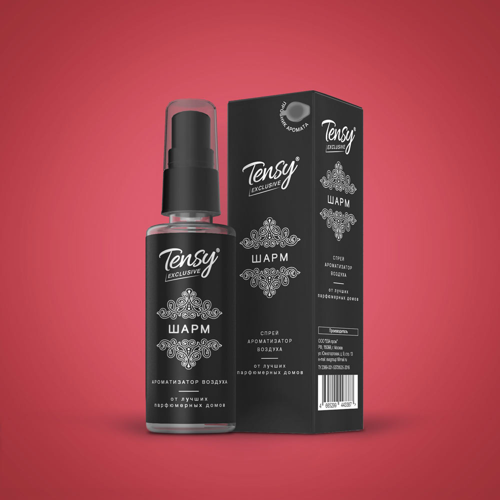 Ароматизатор "Tensy" спрей (эксклюзив) ШАРМ (20шт/бл)
